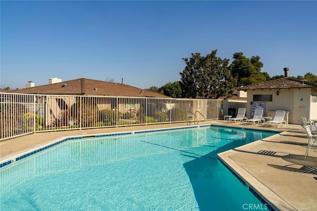 view of pool with a patio area