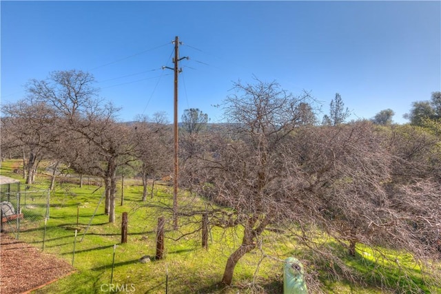 exterior space with a rural view