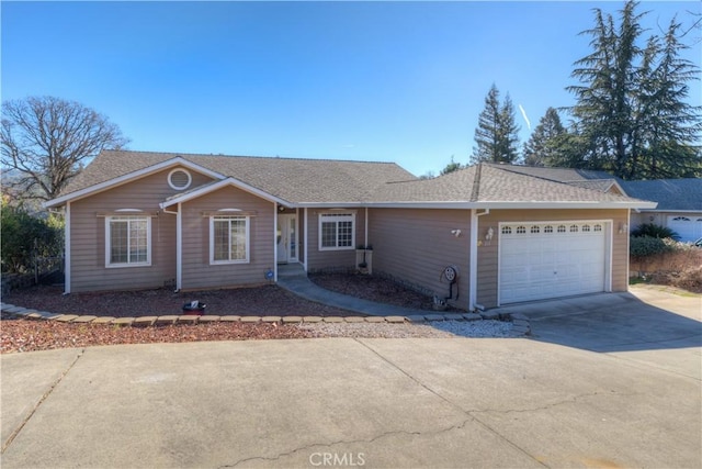 ranch-style house with a garage