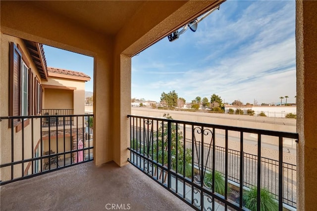 view of balcony