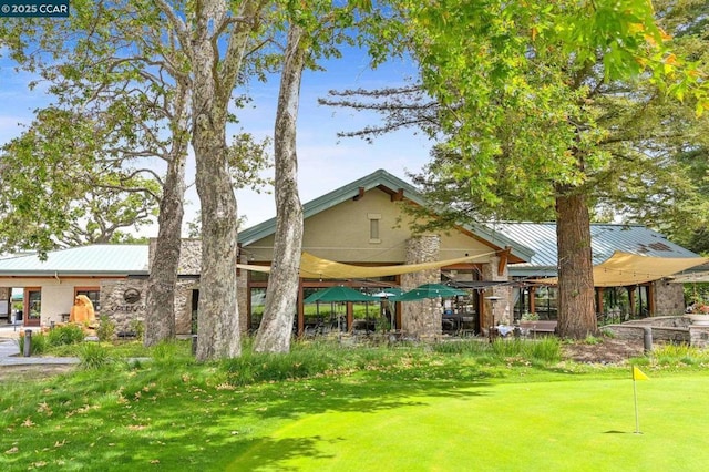 view of home's community with a gazebo