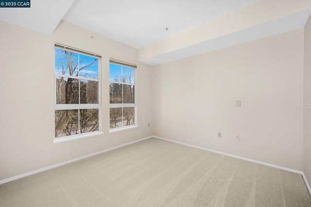 view of carpeted empty room