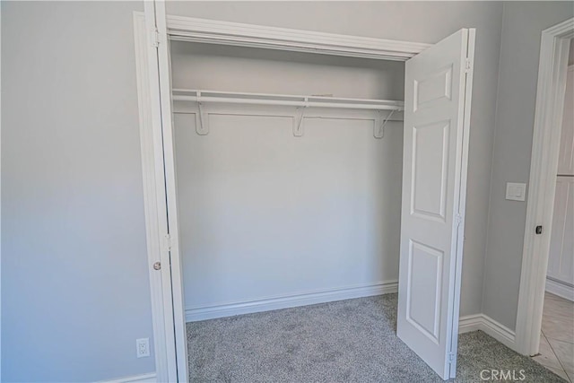 view of closet