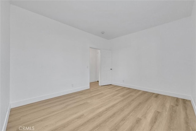 empty room featuring light hardwood / wood-style flooring