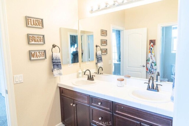 bathroom featuring vanity