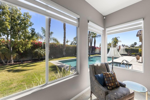 view of sunroom / solarium