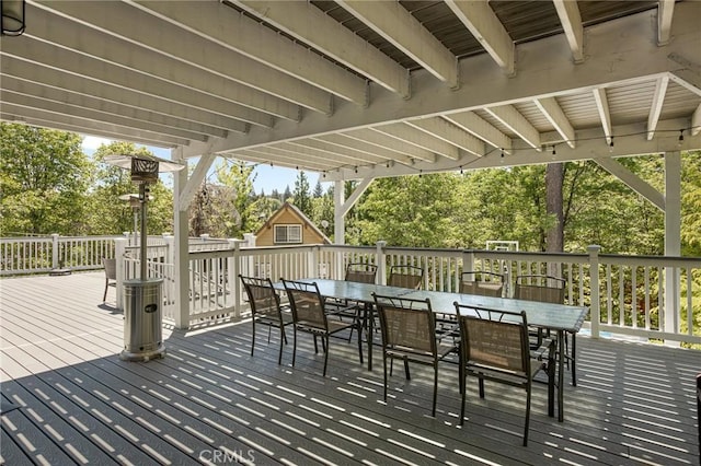 view of wooden terrace