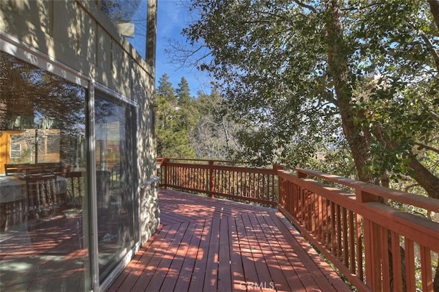 view of wooden terrace