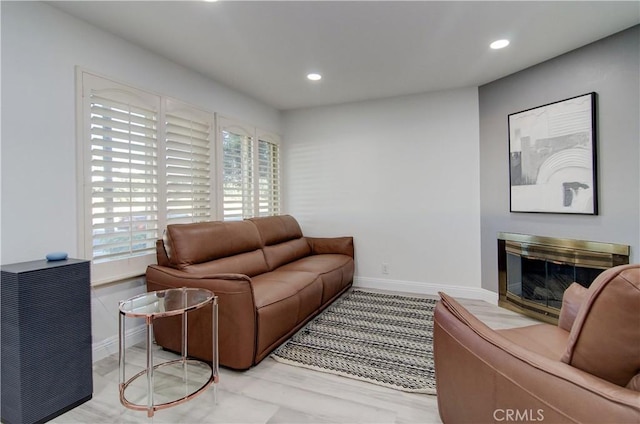 living room with a healthy amount of sunlight