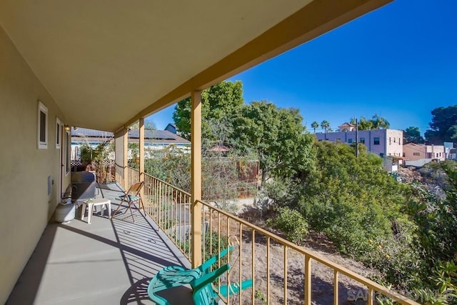 view of balcony