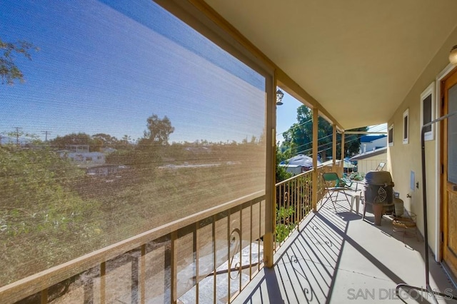 view of balcony