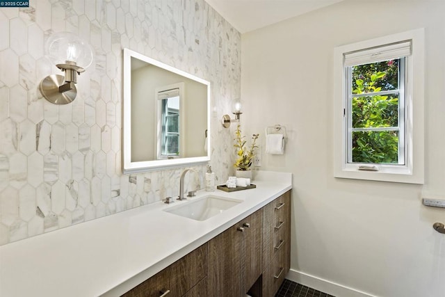 bathroom featuring vanity