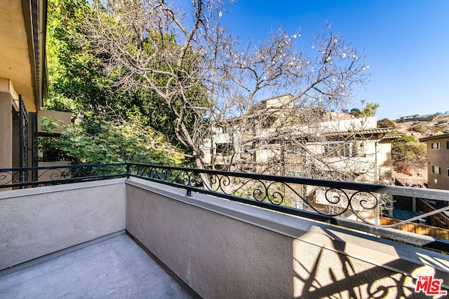 view of balcony