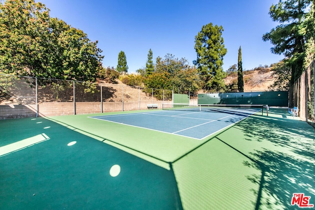 view of tennis court