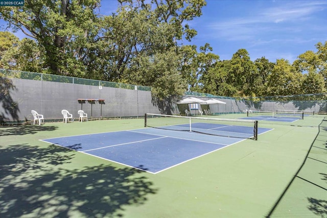 view of sport court