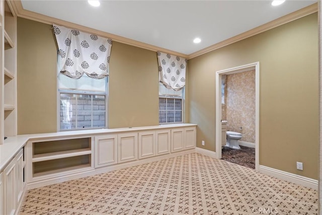 37 Triple Leaf, Irvine, CA 92620 - spare room with crown molding, recessed lighting, baseboards, and light flooring
