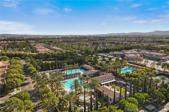 37 Triple Leaf, Irvine, CA 92620 - bird's eye view of a pool area and a mountainous background