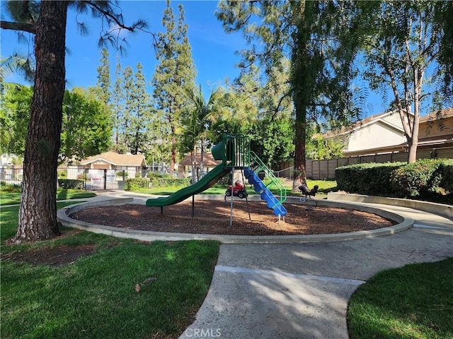 view of jungle gym