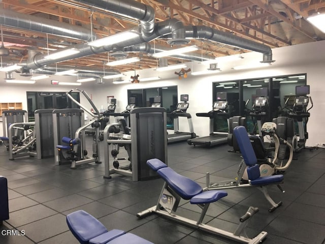 view of exercise room