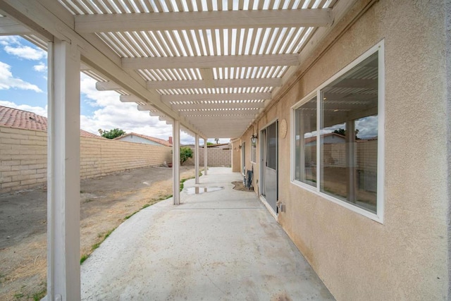 view of patio / terrace with a pergola