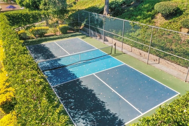 view of tennis court