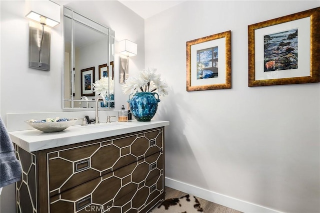 bathroom featuring vanity