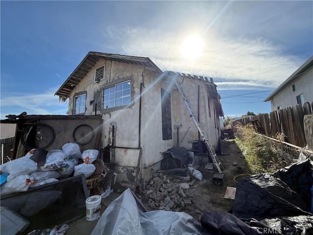 view of home's exterior