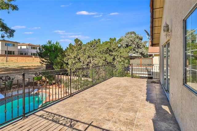 20591 Celtic St, Chatsworth, CA 91311 - view of patio with fence and a fenced in pool