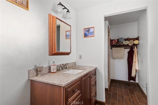 bathroom featuring vanity