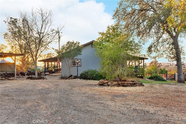 view of home's exterior