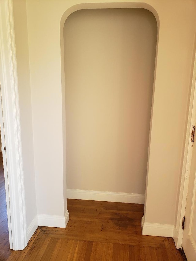 interior details featuring wood-type flooring