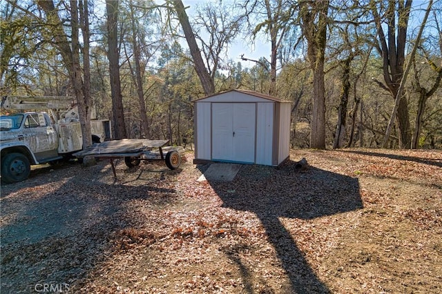 view of outdoor structure