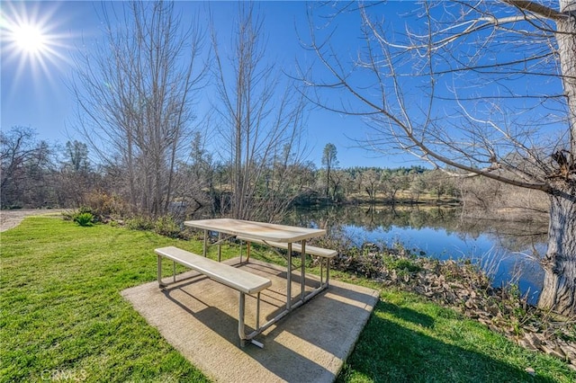 15796 Joseph Trl, Lower Lake, CA 95457 - view of community featuring a water view and a lawn
