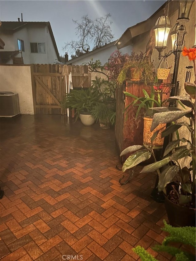 view of patio with cooling unit