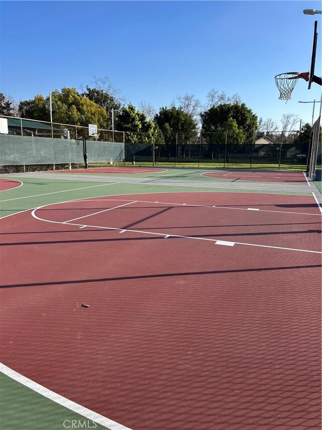 view of sport court