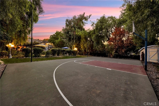 view of basketball court