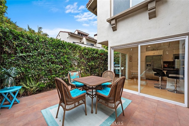 view of patio / terrace with area for grilling