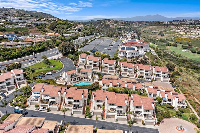 aerial view featuring a mountain view