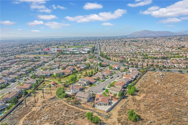 aerial view featuring a mountain view