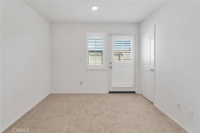 view of carpeted empty room