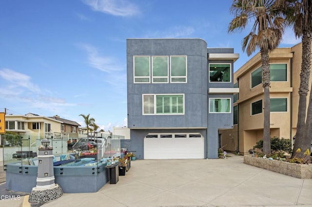 modern home with a garage