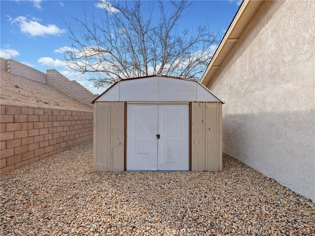 view of outbuilding