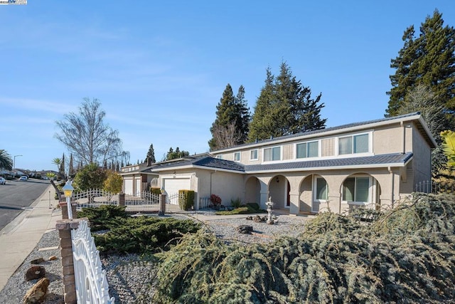 view of front of house featuring a garage