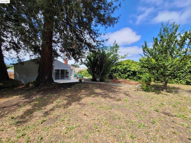 view of yard with a patio area