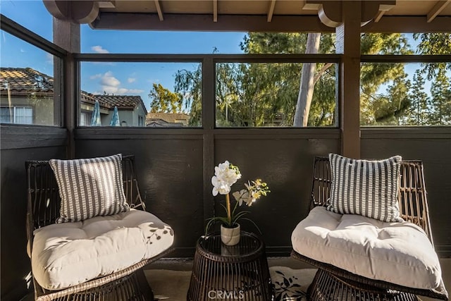 view of sunroom / solarium