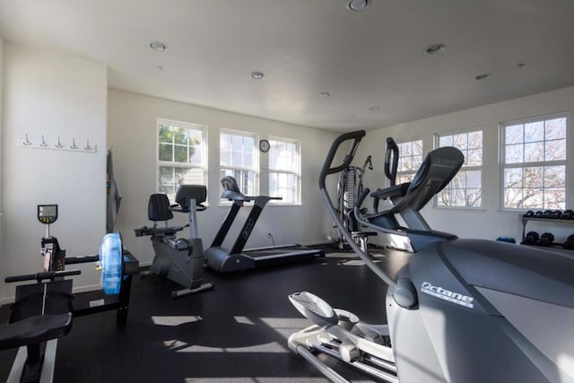 view of exercise room