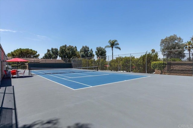 view of tennis court