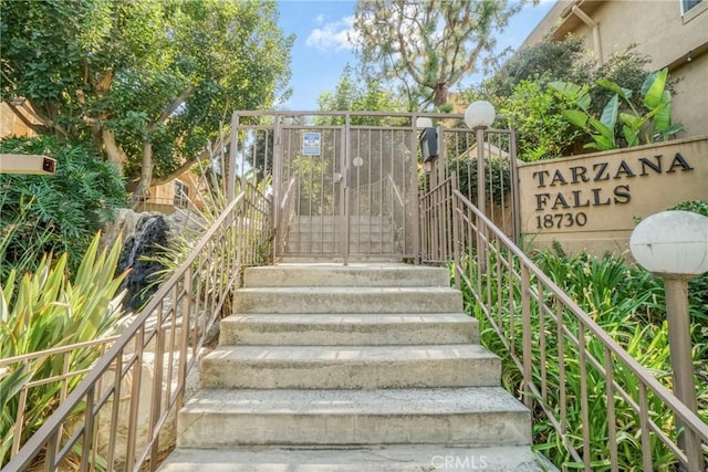 view of stairs