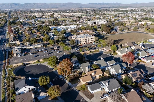 bird's eye view featuring a mountain view