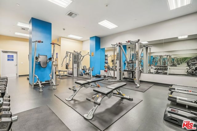 view of exercise room